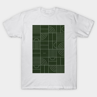 My Favorite Geometric Patterns No.24 - Deep Green T-Shirt